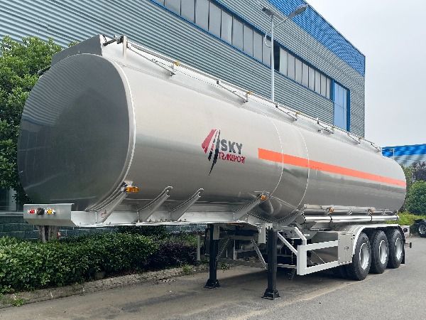 42000L Aluminum alloy oil tank semi-trailer